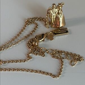 Kate Spade Bride & Groom Cake Topper Necklace